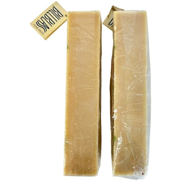 Vintage Pair of Bill Blass Home Decor Square Pillar Candle 10 Inch Tall Unburned - Picture 3 of 11